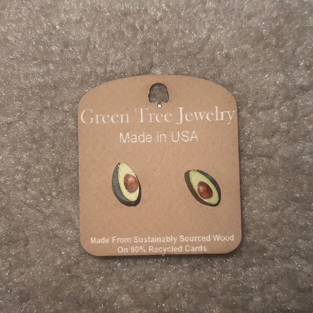 BRAND NEW avocado earrings